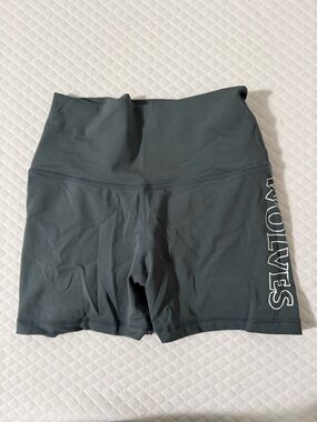 Women's High-Waist Dark Gray Active Shorts